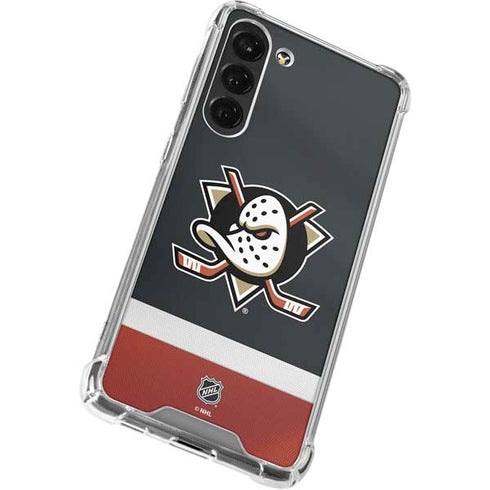 NHL Anaheim Ducks Jersey Galaxy S23 FE Clear Case